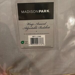 Madison Park Gray Bedskirt